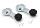 D1029-67  2 Woodall Chevy Gmc Truck Interior Window Crank Set Black Knobs