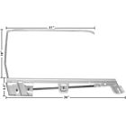3614ca Dynacorn Mustang Convertible Door Window Frame Kit Right Side