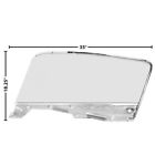 3614l Dynacorn Mustang Fastback Door Window Glass Assembly Frame Right