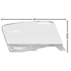 3614m Dynacorn Mustang Fastback Door Window Glass Assembly Frame Left