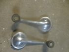 4133795 Fiat Spider Coupe Chrome Window Crank Handle Set