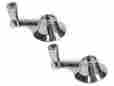 Ebc4az-6222916pr 500xl Unbranded New 1963 1964 Galaxie Vent Window Handles Crank Lh Rh Chrome Diecast Ford