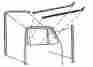 51-45983 1951 1952 1953 1954 55 1st Chevrolet Gmc Truck Deluxe Window Felt Channel Kit