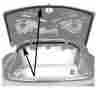53c-2055o-h 1953 1954 Chevrolet Passenger Car Trunk Weatherstrip Hardtop Convertible 2 Pc