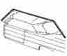63c-20532-h 1963 1964 Chevrolet Impala Roofrail Weatherstrip 2 Door Hardtop Buick Olds