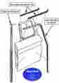 64-45983 1964 1965 1966 Chevrolet Gmc Truck Deluxe Door Window Felt Channel Kit