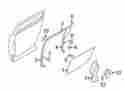 Ae9z7425796b Lincoln Ford Oem Door Window Glass Surround Channel Bracket Image 4