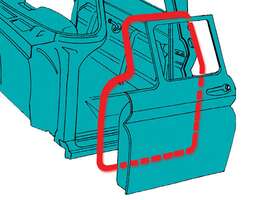 Pods066 Brothers Trucks Push-on Door Seals - Pair