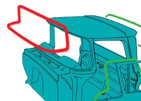 W466000deluxe Brothers Trucks Windshield Seal - Deluxe