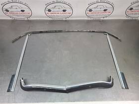 813.gm4w73 Buick 1971-1973 Riviera Rear Window Moulding Set Very Straight - Oem