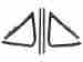 C2oz-6221448-9 Unbranded New 1962-65 Fairlane Vent Window Weatherstrip Lh Rh 500 Sports Coupe Meteor Ford