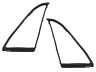 C5az-6321448pr Unbranded New Galaxie Vent Window Weatherstrips Fastback Conv Hardtop Ford