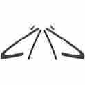 C5zz-6521448set Unbranded New 1965-66 Mustang Seals Vent Window Weatherstrip Gaskets Lh Rh Shelby Ford