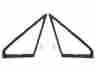C6oz-6321448-9 Unbranded New 1966-67 Fairlane Vent Window Weatherstrips Comet Hardtop Convertible Ford
