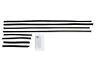 Cgblt69xr776 Unbranded New Cougar Beltline Weatherstrip Convertible Window Felt Seals Ford