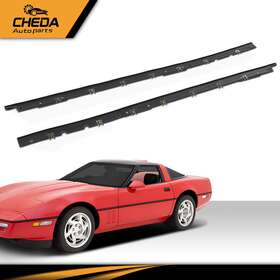 Gp-02etr4507abk Cheda Fit For 84-96 Corvette C4 Window Felt Sweeps Weatherstrip With Rivets Belt Outer