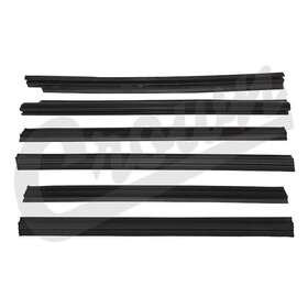 55235404mk-crn Crown Automotive Fits 1984-1996 Jeep Cherokee Xj 4 Door Glass Weatherstrip Master Kit