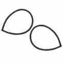 D0dz-6230248pr Unbranded New 1970-77 Maverick Qtr Window Seals Lh Rh Windlace Grabber Gt Comet Ford