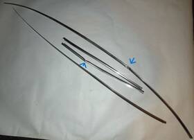 72810-21000 Datsun 68 69 70 71 72 73 510 Wagon Oem 4pc Set Chrome Windshield Trim Moulding