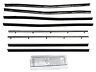 F144 Unbranded New Falcon Beltline Weatherstrip Sedan Wagon Felt Seals Ford