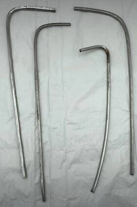 Ford 05032618 1949-51 Mercury Moldings Lot Of 4 Trim Hot Rod Rat Body Mouldings Stainless