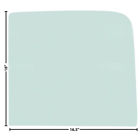 G1123 Dynacorn Chevy Pickup Truck Door Window Glass Green Tint Right