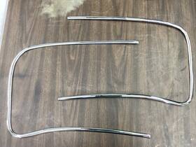 Bd7962 Jaguar Original Xk120 And Xk140 Dhc Fhc Front Windscreen Chrome Surrounds