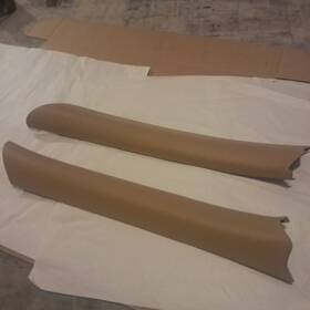 8955030904 Jeep Grand Cherokee Zj 93-99 Front A Pillar Interior Trim Panel Pair Tan Wood