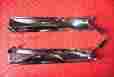 K902 Dynacorn 1967 68 Camaro Firebird Coupe Chrome Pillar Post Covers Pair Reproduction