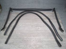 51717072927 Mini 09-15 R57 Convertible Windshield And Door Weatherstrip Rubber Seal Set Oem