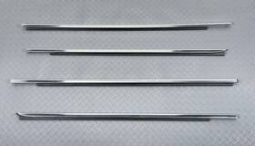 68245331ae Mopar 13-26 Ram 1500 2500 3500 Oem 4 Chrome Door Belt Outer Weatherstrip Set Molding