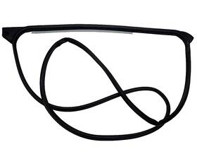 82830-1fa0a Oem 09-14 Cube Rear Passenger Right Door Weatherstrip Weather Strip Seal Gasket