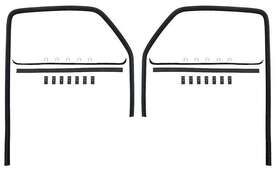 Cr1055 Oer Authorized 1947-50 Chevrolet Gmc Truck Windowfelt Glass Run Set Without Division Bar 6