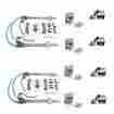 Rty930055 P150-22 Autoloc Power Accessories 1951 Gmc 4-door Flat Glass Window Kit Install Machined Custom New