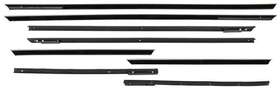 B1046 Parts Unlimited Interior 1963-64 Impala Sport Coupe Door And Quarter Window Glass Run Windowfelt Set 2