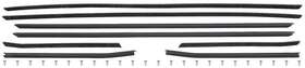 Ca146a Parts Unlimited Interior 1968 Camaro Door And Quarter Window Felt Set Standard Coupe With