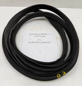 Tesla 1459237 2016 - 2025 Model X Front Right Door Weatherstrip Rubber Seal Oem