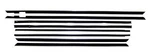 1963 Ford Galaxie 500, Xl 2 Door Hardtop Window Sweep Seals, Belt Line Molding. Fixed Price $246.17.