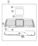 Genuine Mopar Backlite Applique 68402768AA. Fixed Price $41.68.