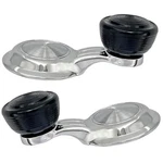 1968 1972 Chevelle Camino Gto Vent Window Crank Chrome Metal Black Knob Pair. Fixed Price $38.95.