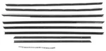 1963-64 Impala; Window Felt/belt Line Weatherstrip Set; 4-DOOR Hardtop;. Fixed Price $124.99.