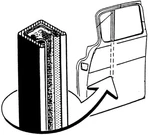1960 1961 1962 1963 Chevy Gmc Truck Rigid Division Bar W Felt # 55-45984. Fixed Price $33.00.