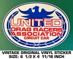 United Drag Racers Association Circuit Car -vintage Original Vinyl Decal Sticker. Fixed Price $11.00.