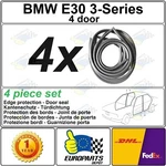 Bmw E30 3-SERIES Sedan 4-PC Weatherstrip Set Edge Protector Rubber Door Seal. Fixed Price $92.00.