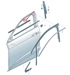New Audi E-tron Gen Front Left Door Window Aperture Seal 4KE837479A No Duties. Fixed Price $59.74.
