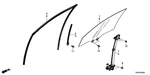 New Genuine Honda Front Door Channel Seal Left (2018-2021) Oe 72275TVAA03. Fixed Price $65.05.