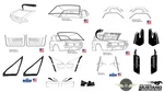 1967-1968 Ford Mustang Coupe Premium Weatherstrip Seal Kit. Fixed Price $399.99.