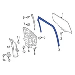 For Mazda CX-5 2017-2025 KB7W72605 Rear Right Window Channel. Fixed Price $40.09.
