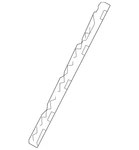 Genuine Land-rover Pillar Molding Retainer Strip LR106791. Fixed Price $89.52.
