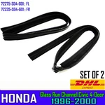 Fit Honda Civic Sedan 1996-00 Front Rh&lh Glass Run Channel Rubber Weatherstrip. Fixed Price $99.99.